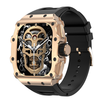 Ceas inteligent cu afișaj AMOLED și senzori de sănătate: monitorizare ritm cardiac, tensiune arterială, saturație de oxigen, monitorizare somn, număr de pași