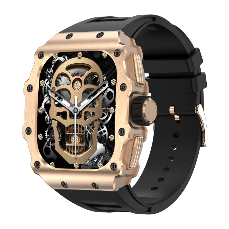 Ceas inteligent cu afișaj AMOLED și senzori de sănătate: monitorizare ritm cardiac, tensiune arterială, saturație de oxigen, monitorizare somn, număr de pași