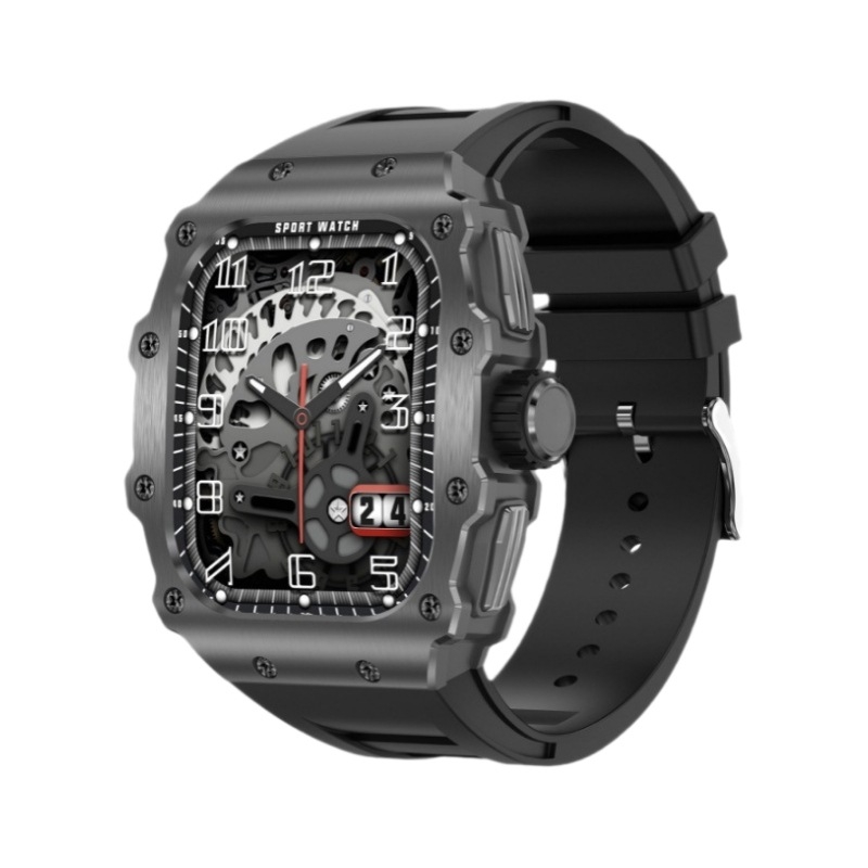 Ceas inteligent cu afișaj AMOLED și senzori de sănătate: monitorizare ritm cardiac, tensiune arterială, saturație de oxigen, monitorizare somn, număr de pași