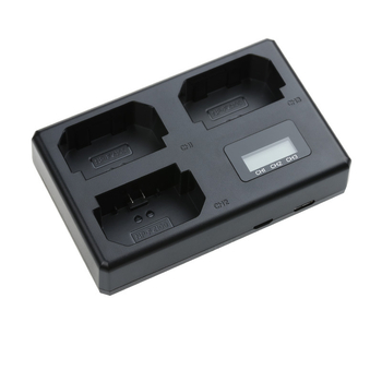 NP-FZ100 USB зарядно устройство с три слота за фотоапарати Sony (A7R IV, A7 IV, A7 III и A9)