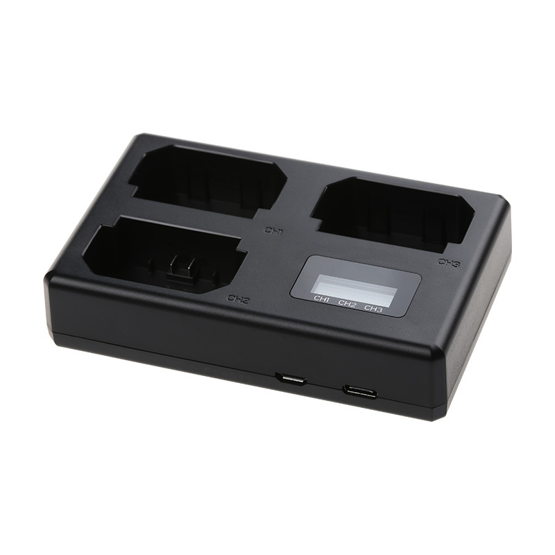 NP-FZ100 USB зарядно устройство с три слота за фотоапарати Sony (A7R IV, A7 IV, A7 III и A9)