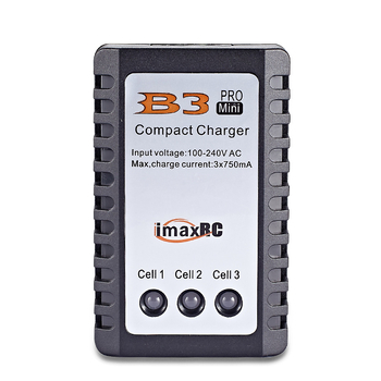 B3 kiegyensúlyozott töltő 2S/3S Li-ion/LiPo akkukhoz modelrepülőkhöz és RC autókhoz, bemenet 100–240V, kimenet 3×750 mA, B3 sorozat