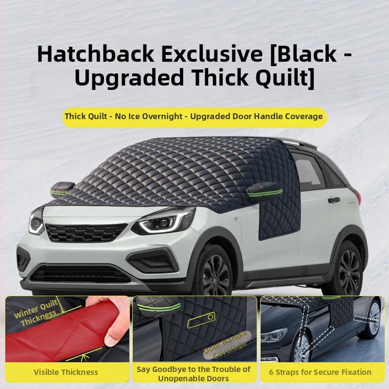 Acoperire pentru parbrizul din fața mașinii - Anti-îngheț, Protecție împotriva zăpezii, Umbrire de iarnă - Material Oxford