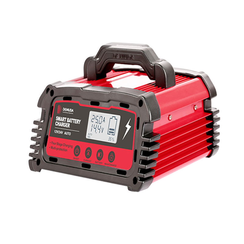 Demda Punjač baterije automobila 12V/24V s inteligentnim pulsnim popravkom Lead-Acid, DC200 serija, 2 utora, 5A/10A/20A, FCC CE ROHS