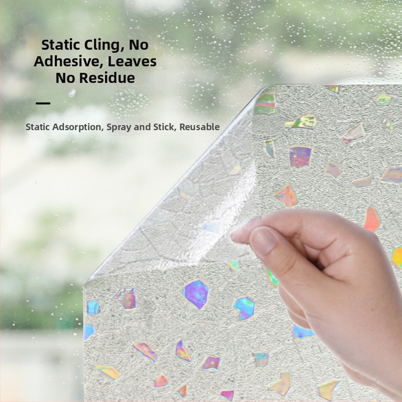 Fólia na okná pre súkromie – mračne sklo, elektrostatické lepenie, PVC, moderný minimalistický štýl, vlastné spracovanie