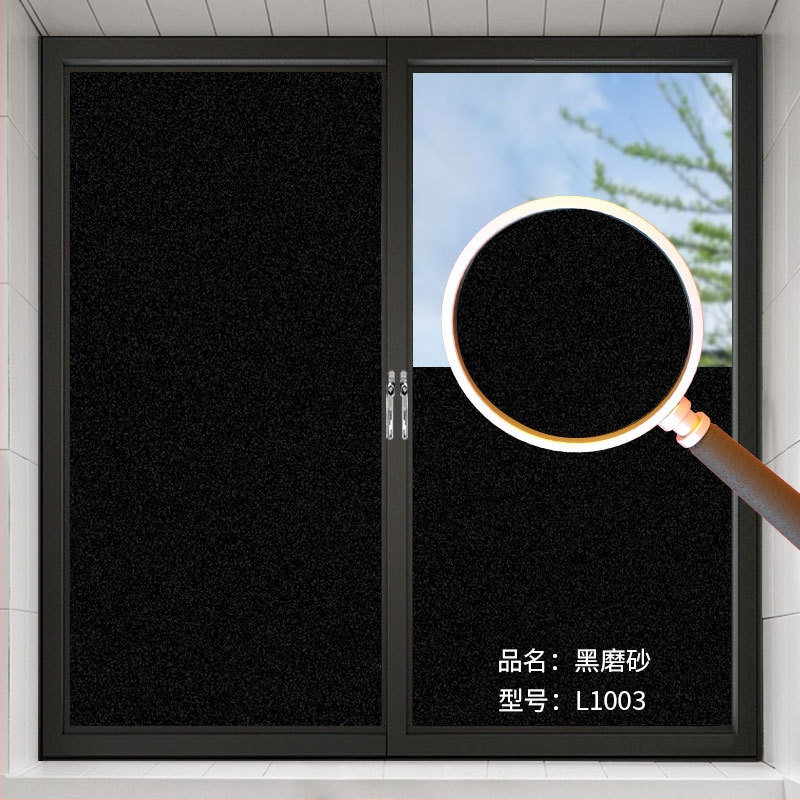 Fólia na okná pre súkromie – mračne sklo, elektrostatické lepenie, PVC, moderný minimalistický štýl, vlastné spracovanie