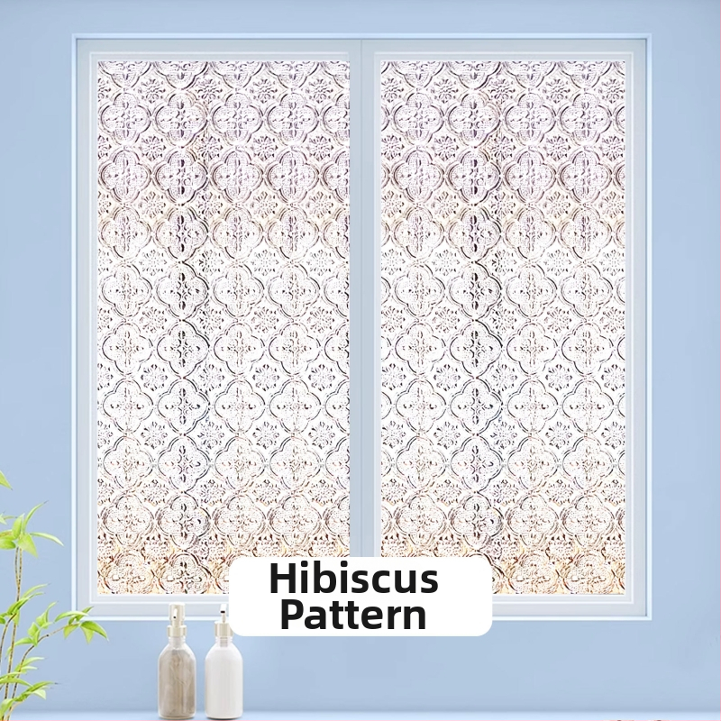 Fólia na okná pre súkromie – mračne sklo, elektrostatické lepenie, PVC, moderný minimalistický štýl, vlastné spracovanie