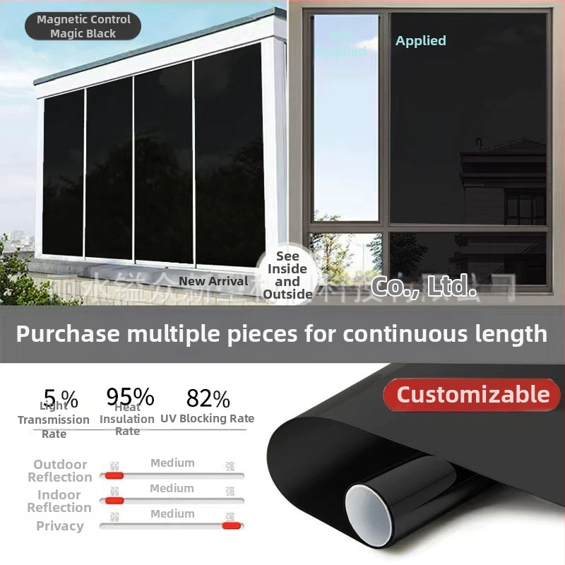 Fólia na okná pre súkromie – mračne sklo, elektrostatické lepenie, PVC, moderný minimalistický štýl, vlastné spracovanie