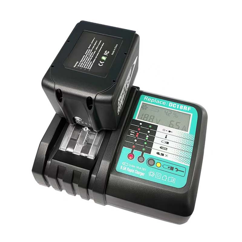 Makita Li-ion punjač baterija DC18RF, 6.5A, 14.4-18V, ulaz 100-240V