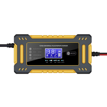 Punjač baterija s LCD zaslonom, 12V 6A, serija Rx-09, za baterije automobila, ulaz AC110-240V