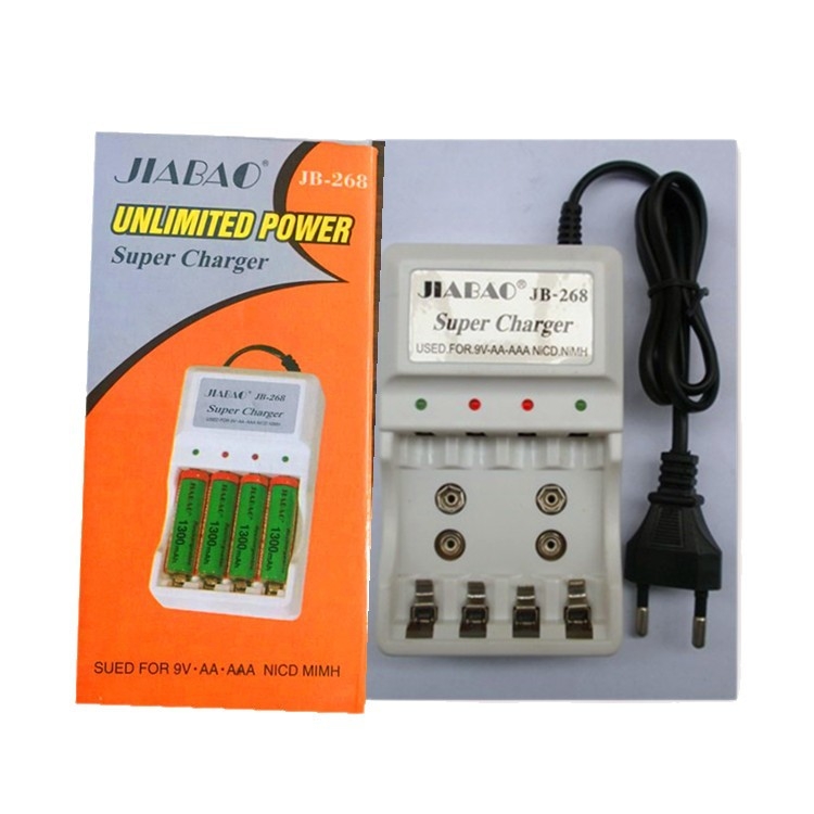Jiabaojb-268 punjač NiMH/NiCd baterije, ulaz AC100-240V, izlaz DC 1.2V 2A