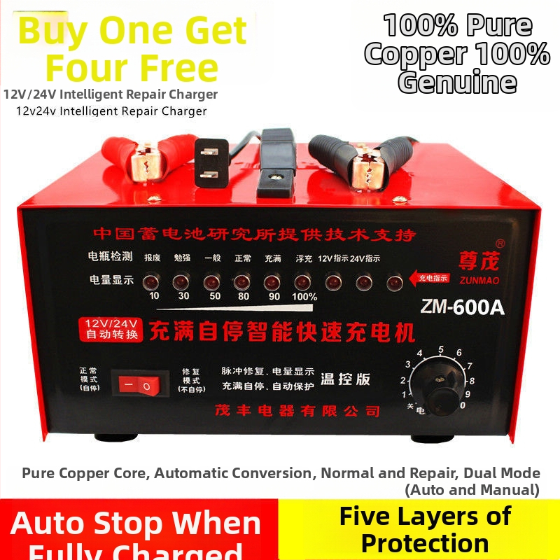 Xinfuxing punjač za automobilsku bateriju 12V/24V, ulaz AC 195-240V