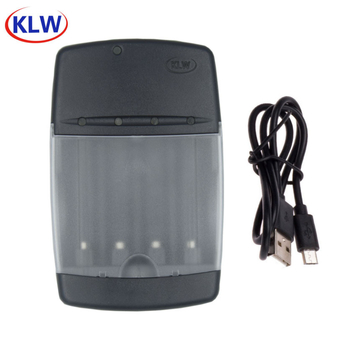 Punjač baterija — USB s četiri utičnice za AA/AAA alkalne baterije, ulaz 5V, izlaz 1.5V, CE/ROHS/FCC