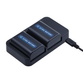 NP-F970 USB двуслотово зарядно за батерии за камери Sony F750/F550/F980