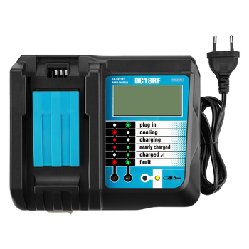 Punjač DC18RF s LCD zaslonom, USB 3.5A, ulaz 100-240V, izlaz 14-18V