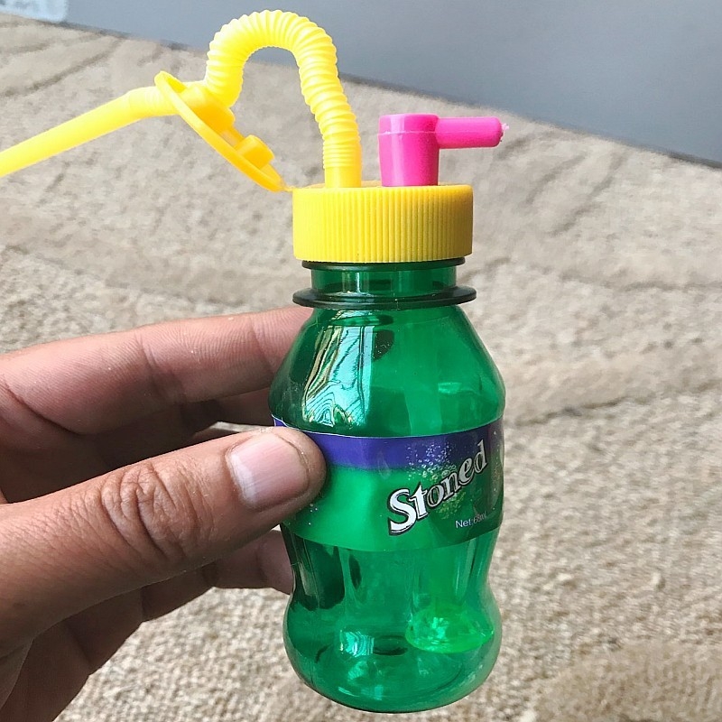 Mini šisha vodena lula s dizajnom napitka — Plastična cijev, Lao Zhao marka, kutija od 60 komada