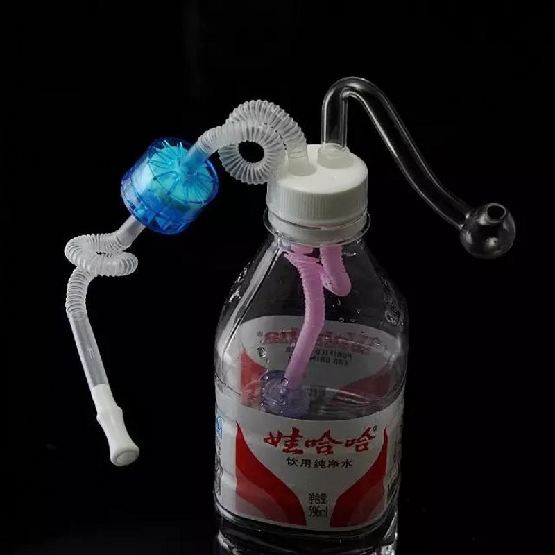Mini šisha vodena lula s dizajnom napitka — Plastična cijev, Lao Zhao marka, kutija od 60 komada