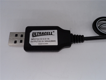 USB punjački kabel s SM utikačem za Ni-Cd bateriju, 4.8V 250mA