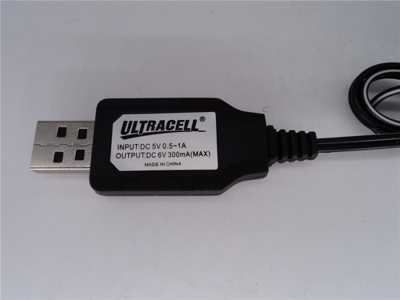 USB punjački kabel s SM utikačem za Ni-Cd bateriju, 4.8V 250mA