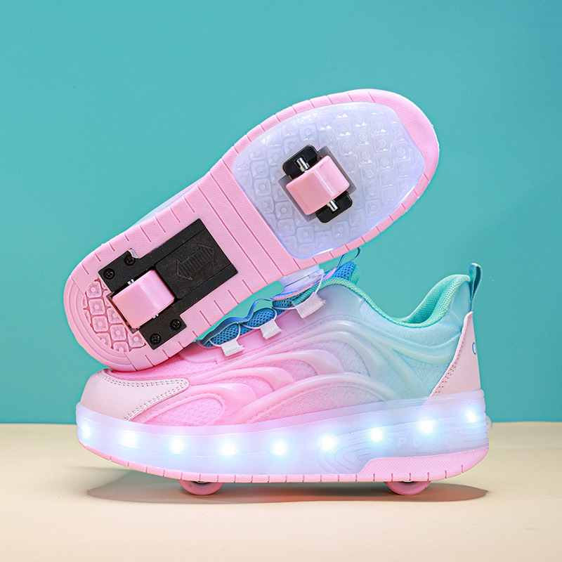 Barbrabbit Heelys Παπούτσια με διπλούς τροχούς, PU τροχοί, κατάλληλα για όλους τους χρήστες