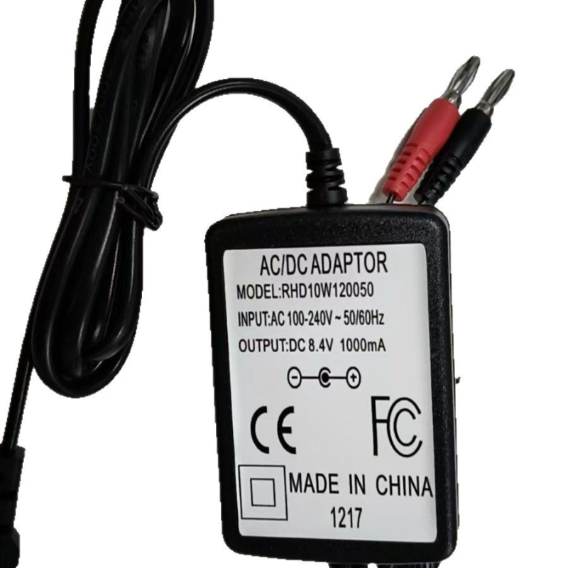 Punjač baterije LED svjetilke, eksplozijski otporan, dvostruki banana utikač, 8.7V 650mAh, ulaz AC90-240V, izlaz DC8.4V 0.25A