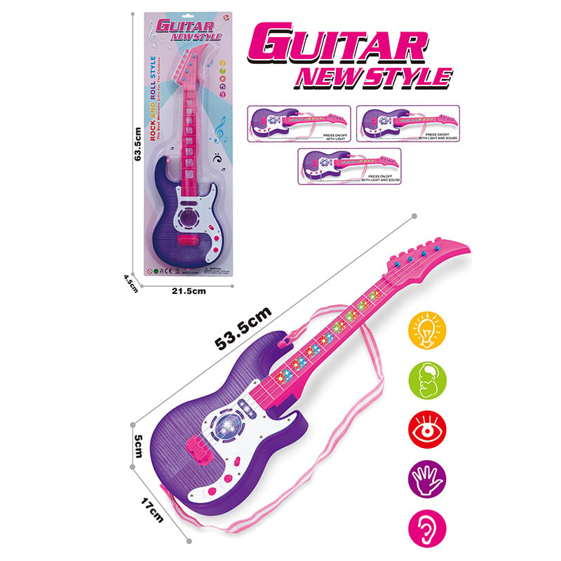 Dječja interaktivna gitara od ABS-a s infracrvenim senzorom i dinamičkim osvjetljenjem, edukativni zabavni instrument za djecu 4–6 godina