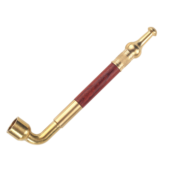 Réz dohánypipa tömörfa szűrővel, száraz piping design, többfunkciós dohánytasak és hordozható szájtisztító