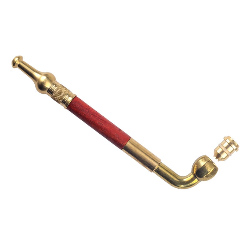 Réz dohánypipa tömörfa szűrővel, száraz piping design, többfunkciós dohánytasak és hordozható szájtisztító