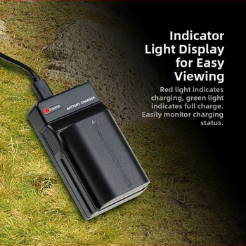 LP-E6 USB nabíjačka pre Canon EOS — DC jednoslotový nabíjač, USB rozhranie, kompatibilný s 5D2, 5D3, 5DS, 6D, 6D2, 7D