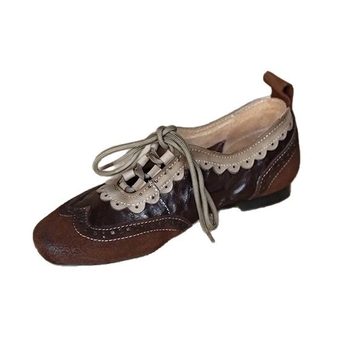 Női Derby cipők - Microfiber felsőrész, kerek orr, alacsony sarkú 1-3 cm, gumitalp, fűzővel