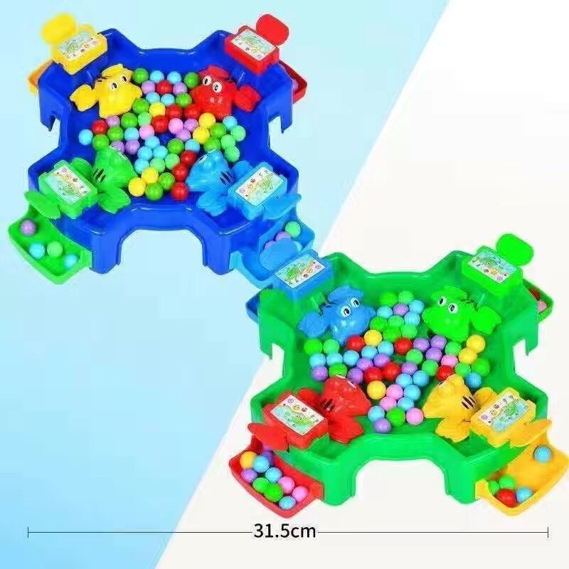 Žaba koja jede mahune — Interaktivna stolna igra od plastike, MH; uzrast 4–35 godina; razvija koordinaciju ruku i očiju te kognitivne sposobnosti