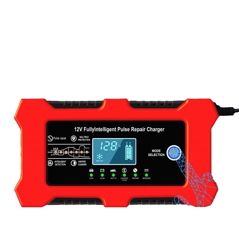 Punjač baterija za automobile i motocikle, serija QS12V10AHP, ulaz AC100-240V, izlaz DC12V10A, CE/FCC/ROHS certifikati