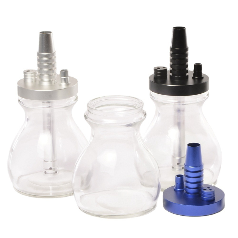 Staklena set za nargilu – Xisa, moderni minimalistički stil, vjetro otporan, print loga dostupan, model 9874-89, 12 komada