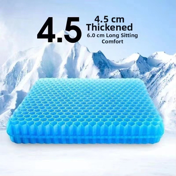 Gel hladno sjedalo za uredske stolice, dizajn s pčelinjim saćem, napunjen vodom, težina 1,2 kg, za hlađenje i ublažavanje topline.