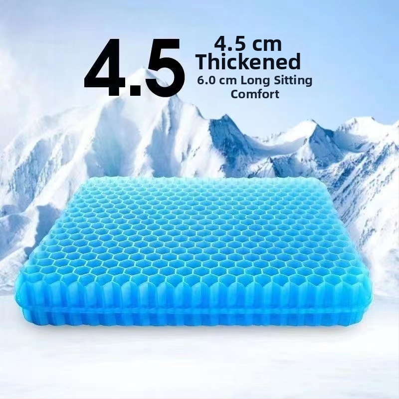Gel hladno sjedalo za uredske stolice, dizajn s pčelinjim saćem, napunjen vodom, težina 1,2 kg, za hlađenje i ublažavanje topline.