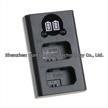 RINGTEAM DL-FW50 USB dvojzásuvový nabíjač pre NP-FW50 batérie, kompatibilný so Sony A7M2, A7S II a A6500