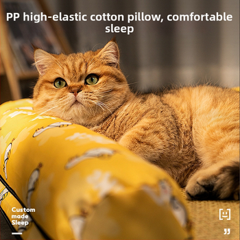 Котешки летен охлаждащ мат Glan — сваляем и изпиращ се, материал: спондж