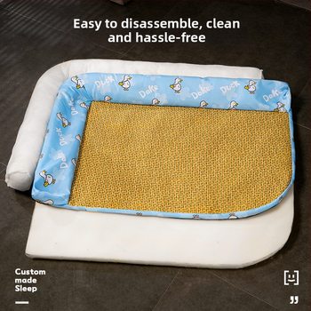 Котешки летен охлаждащ мат Glan — сваляем и изпиращ се, материал: спондж