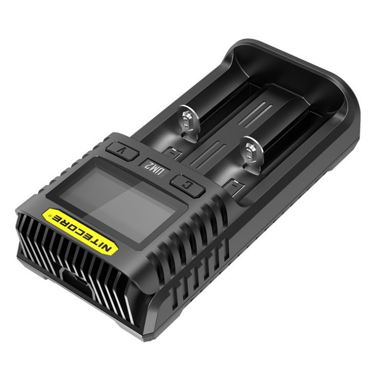 NITECORE UM2 inteligentni USB punjač s LCD zaslonom, dvostruki utor, ulaz 100-240V, izlaz 4.2V, CE certifikat