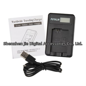 FUYALIN LCD1 FW50 USB зарядно за NP-FW50 батерия за Sony A7, A7 II, A7R II, A5100, A6000, A5000