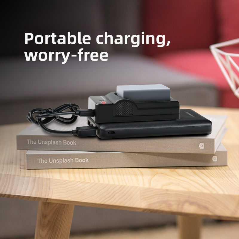 FB/Fengbiao Nabíjač EN-EL25 pre Nikon Z50, Z30, Zfc — USB rozhranie, model FB-DC-EN-EL25(T)