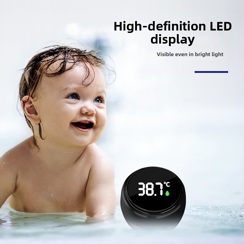 Punjivi termometar za vodu u kadi, s pametnim mjerenjem temperature, za kućnu upotrebu, za kupanje beba i novorođenčadi, pogodan za akvarij