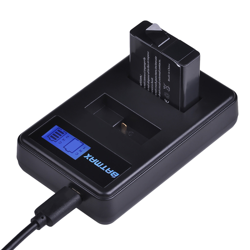 Двоено зарядно за батерии за GoPro Hero5-8, BATMAX AHDBT-501, Micro USB интерфейс