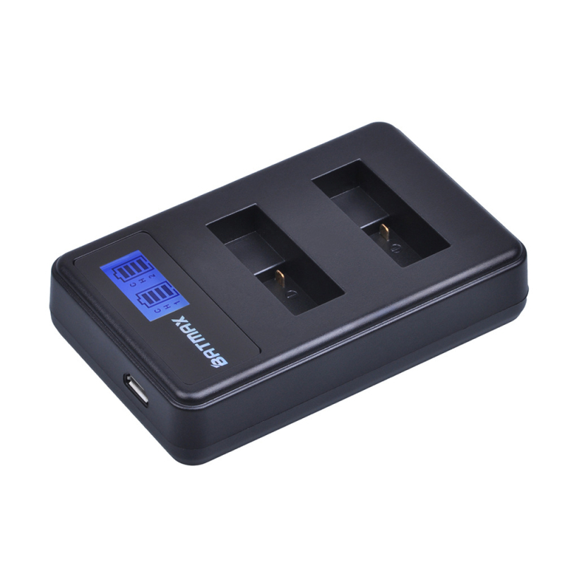 Двоено зарядно за батерии за GoPro Hero5-8, BATMAX AHDBT-501, Micro USB интерфейс