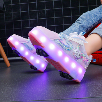 Dječje Heelys tenisice s dva kotačića od PU, marka With Hope