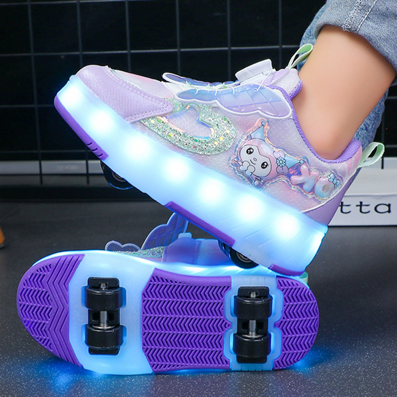 Dječje Heelys tenisice s dva kotačića od PU, marka With Hope