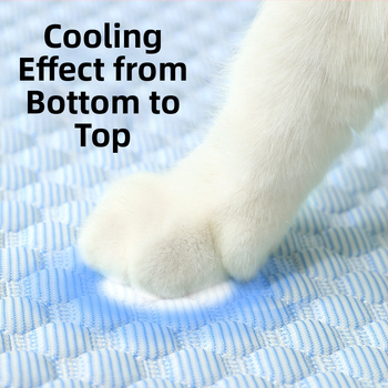 Охлаждащ мат за котки — плат, подложка за сядане, гнездо/клетка за домашни любимци (Материал: плат; Категория: подложка за сядане; Подходящ за: котки; Категория на продукта: гнездо/клетка за домашни любимци; Бранд: директна продажба)