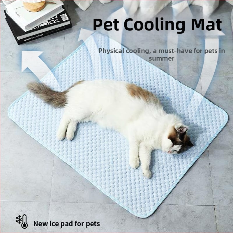 Охлаждащ мат за котки — плат, подложка за сядане, гнездо/клетка за домашни любимци (Материал: плат; Категория: подложка за сядане; Подходящ за: котки; Категория на продукта: гнездо/клетка за домашни любимци; Бранд: директна продажба)