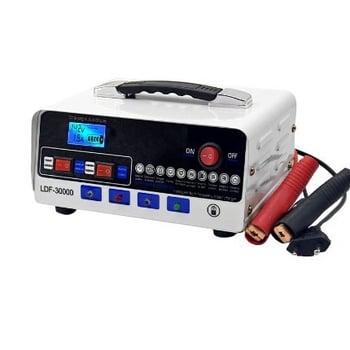 Gépjármű akkumulátor töltő 12-24V, univerzális impulzusos intelligens töltő (Bevitel 160-240V; Kimenet 12-24V; Autóakkumulátorokhoz)