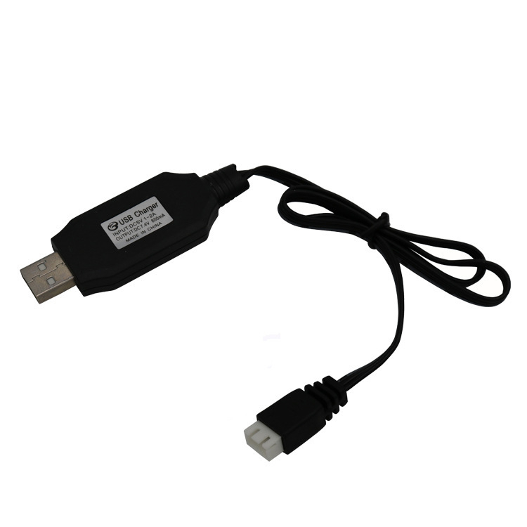 USB kabel za punjenje za 7.4V 3-pinski balansirani punjač za RC modele zrakoplova/ RC auta, 2S Li baterija, izlaz 800mA